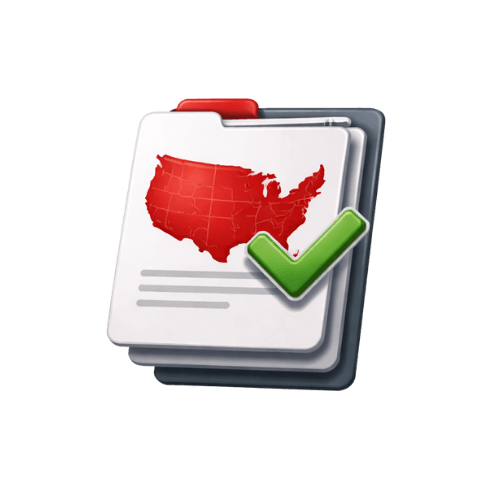 3D multi-state license icon